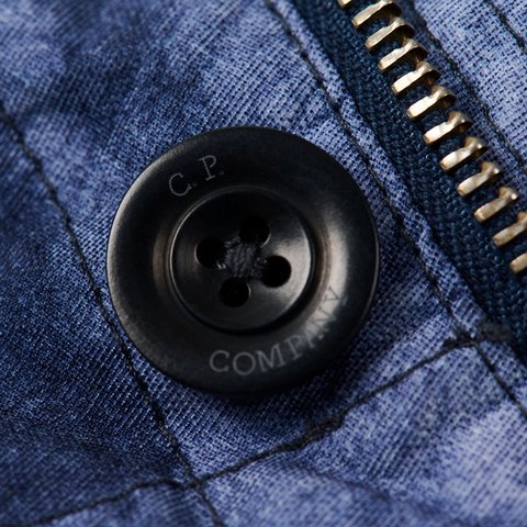 Palace PALACE C.P. COMPANY 50 FILI HEAVY MIXED HOODED JACKET NAVY - Colorway