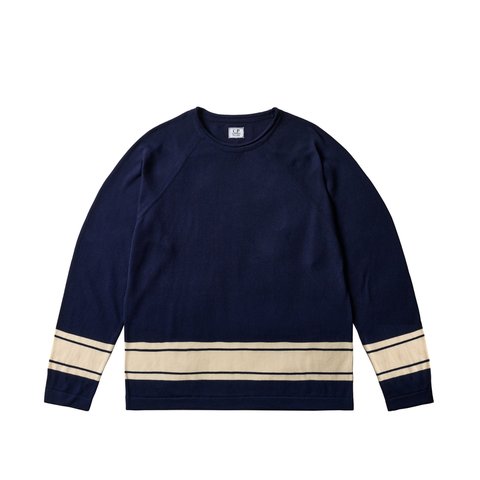 Palace PALACE C.P. COMPANY COTTON SEA ISLAND MOCK NECK KNIT NAVY - Colorway
