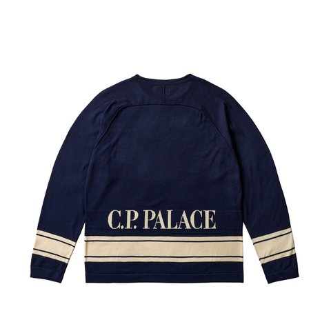 Palace PALACE C.P. COMPANY COTTON SEA ISLAND MOCK NECK KNIT NAVY - Colorway