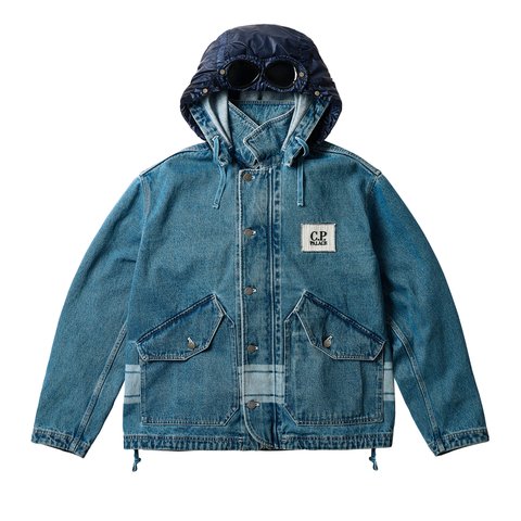 Palace PALACE C.P. COMPANY DENIM 14 3/4OZ GOGGLE JACKET DENIM - Colorway