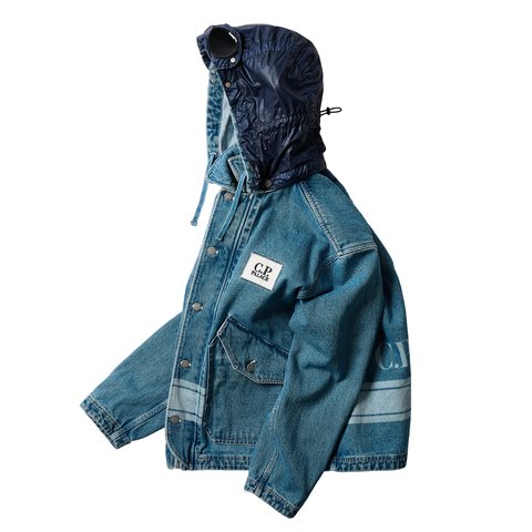 Palace PALACE C.P. COMPANY DENIM 14 3/4OZ GOGGLE JACKET DENIM - Colorway