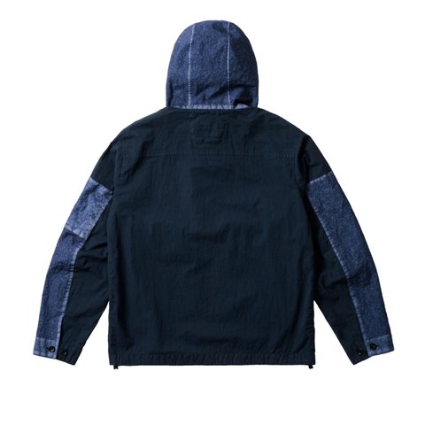 Palace PALACE C.P. COMPANY 50 FILI HEAVY MIXED HOODED JACKET NAVY - Colorway