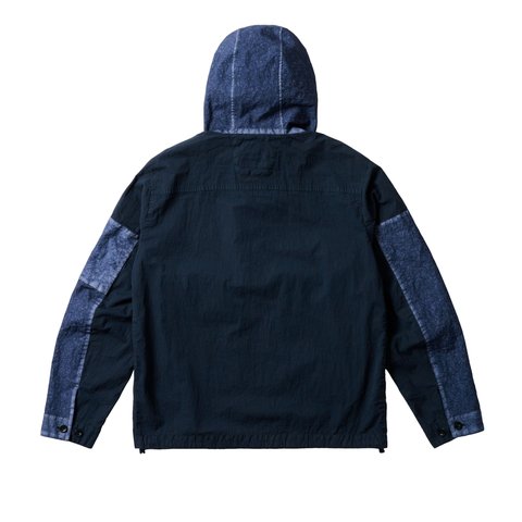 Palace PALACE C.P. COMPANY 50 FILI HEAVY MIXED HOODED JACKET NAVY - Colorway