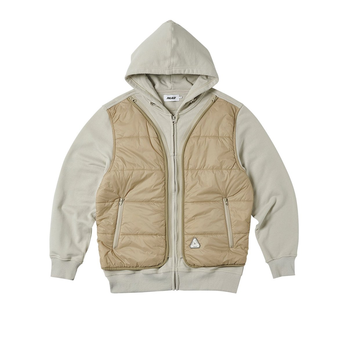Palace TACTICAL ZIP HOOD BONE (Spring 2023) - $208.00