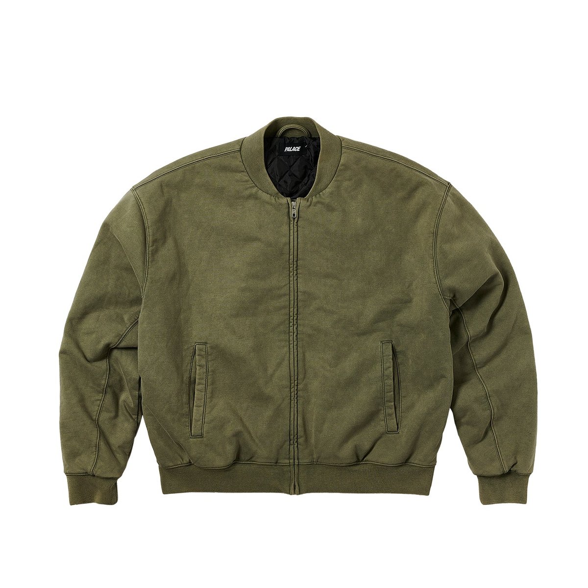 WASH OUT BOMBER JACKET THE DEEP GREEN
