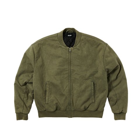 WASH OUT BOMBER JACKET THE DEEP GREEN
