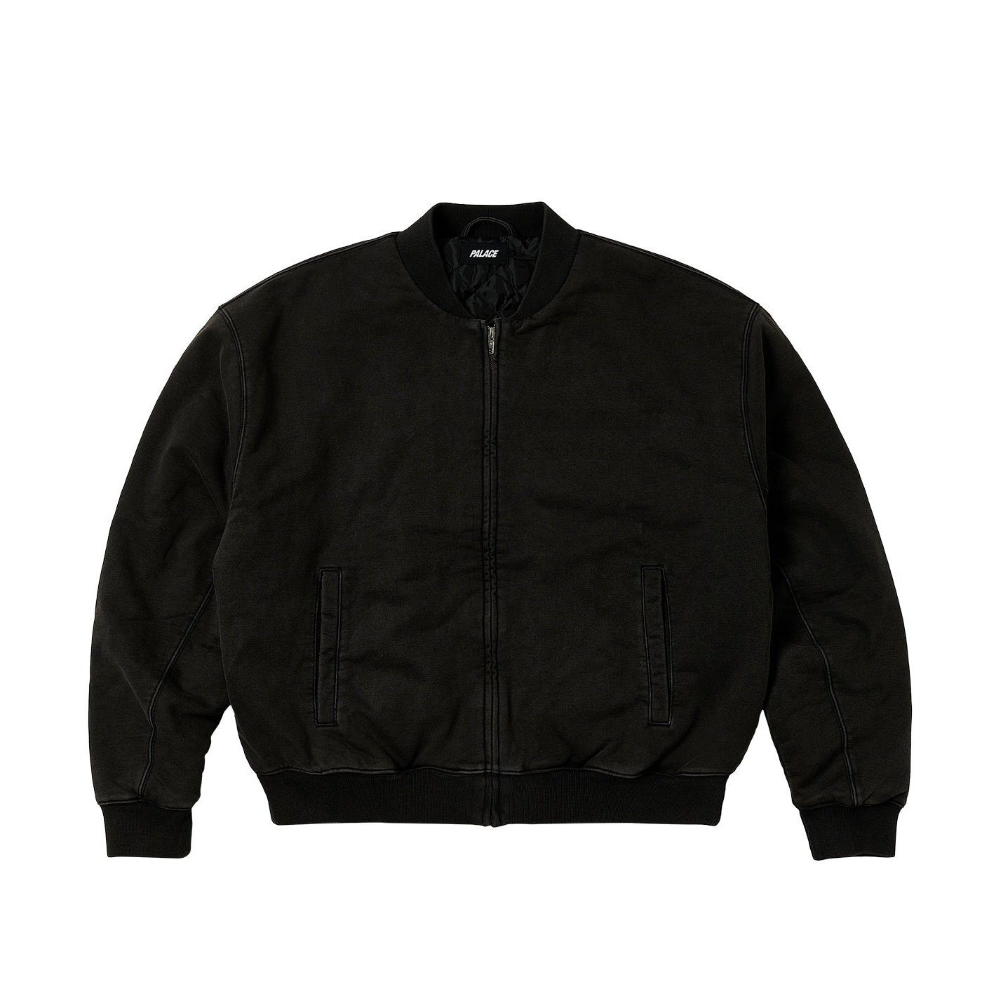 WASH OUT BOMBER JACKET BLACK