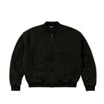 WASH OUT BOMBER JACKET BLACK