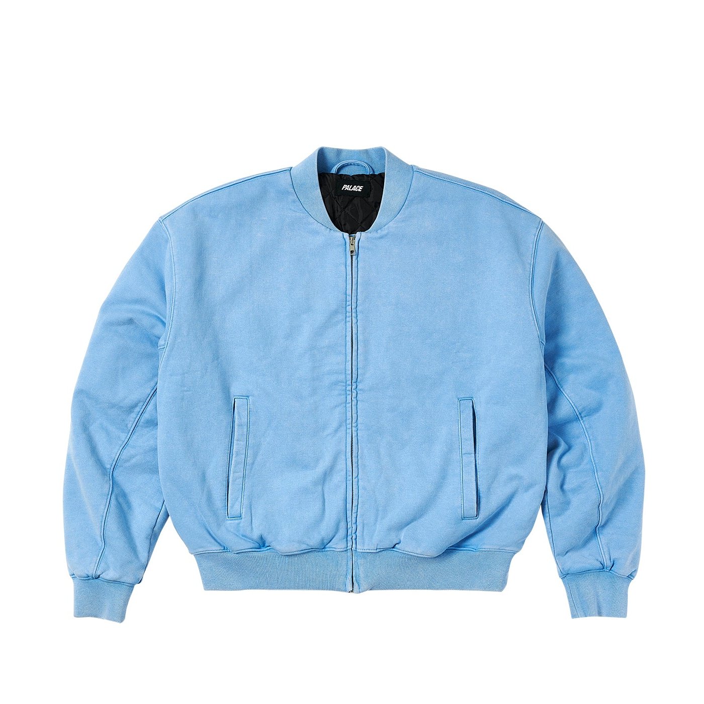 WASH OUT BOMBER JACKET CRYSTALISED BLUE