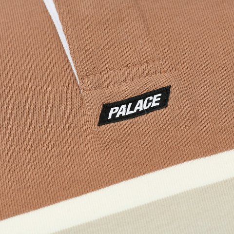 Palace BIG STRIPE RUGBY TOP WHITE - Colorway