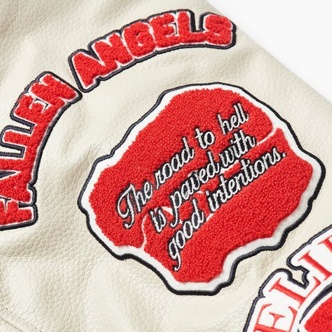 Palace FALLEN ANGELS VARSITY JACKET NAVY - Colorway