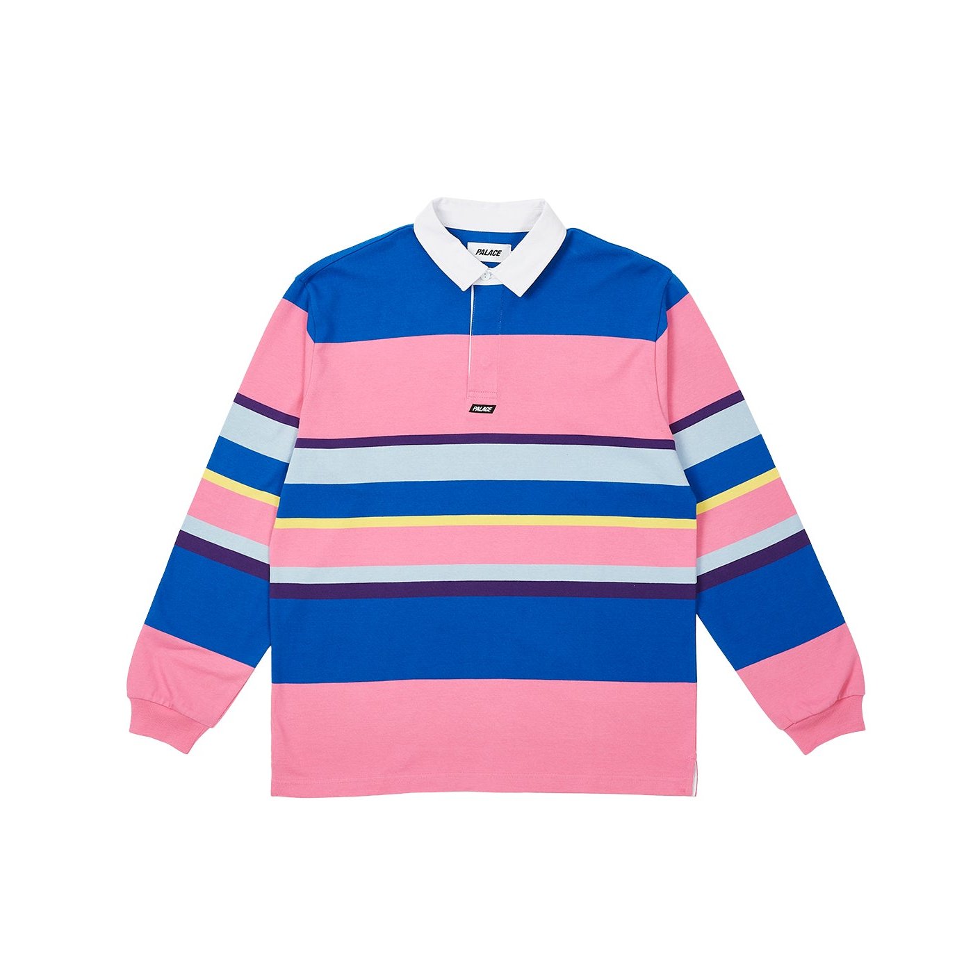BIG STRIPE RUGBY TOP PINK