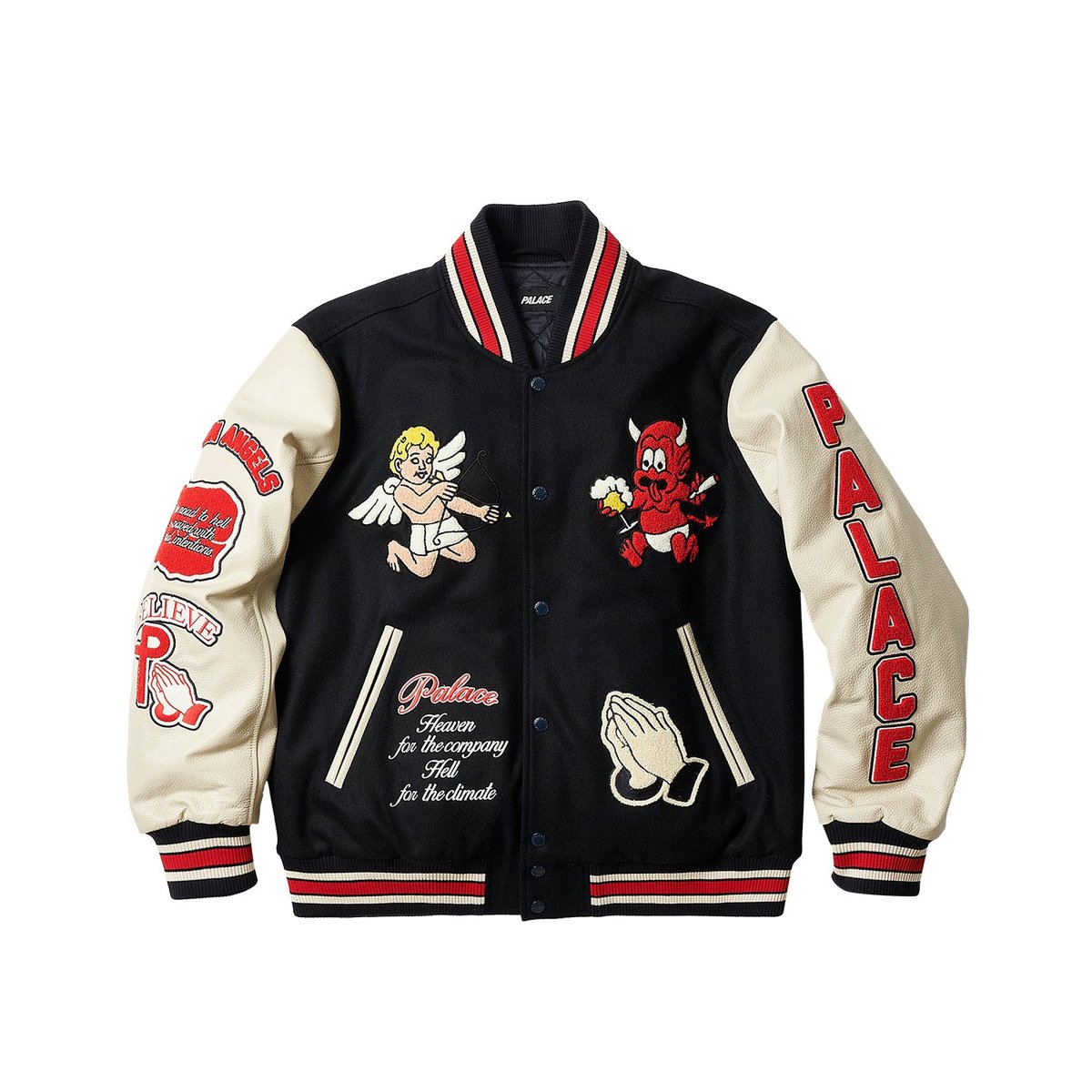 Palace FALLEN ANGELS VARSITY JACKET NAVY (Spring 2023) - $578.00