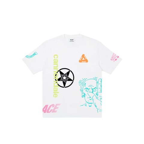 Palace PALACE T-SHIRT CANNONDALE WHITE