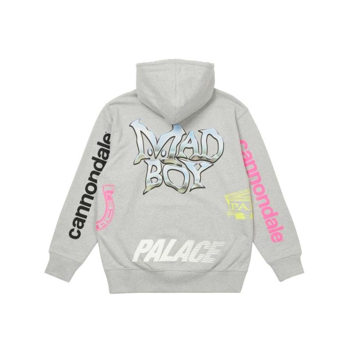 PALACE CANNONDALE HOODIE GREY MARL