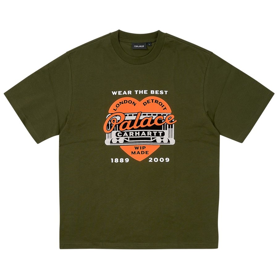 PALACE CARHARTT WIP HEART T-SHIRT PLANT