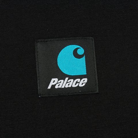 PALACE CARHARTT WIP CARLUX 1/2 ZIP SWEATSHIRT BLACK