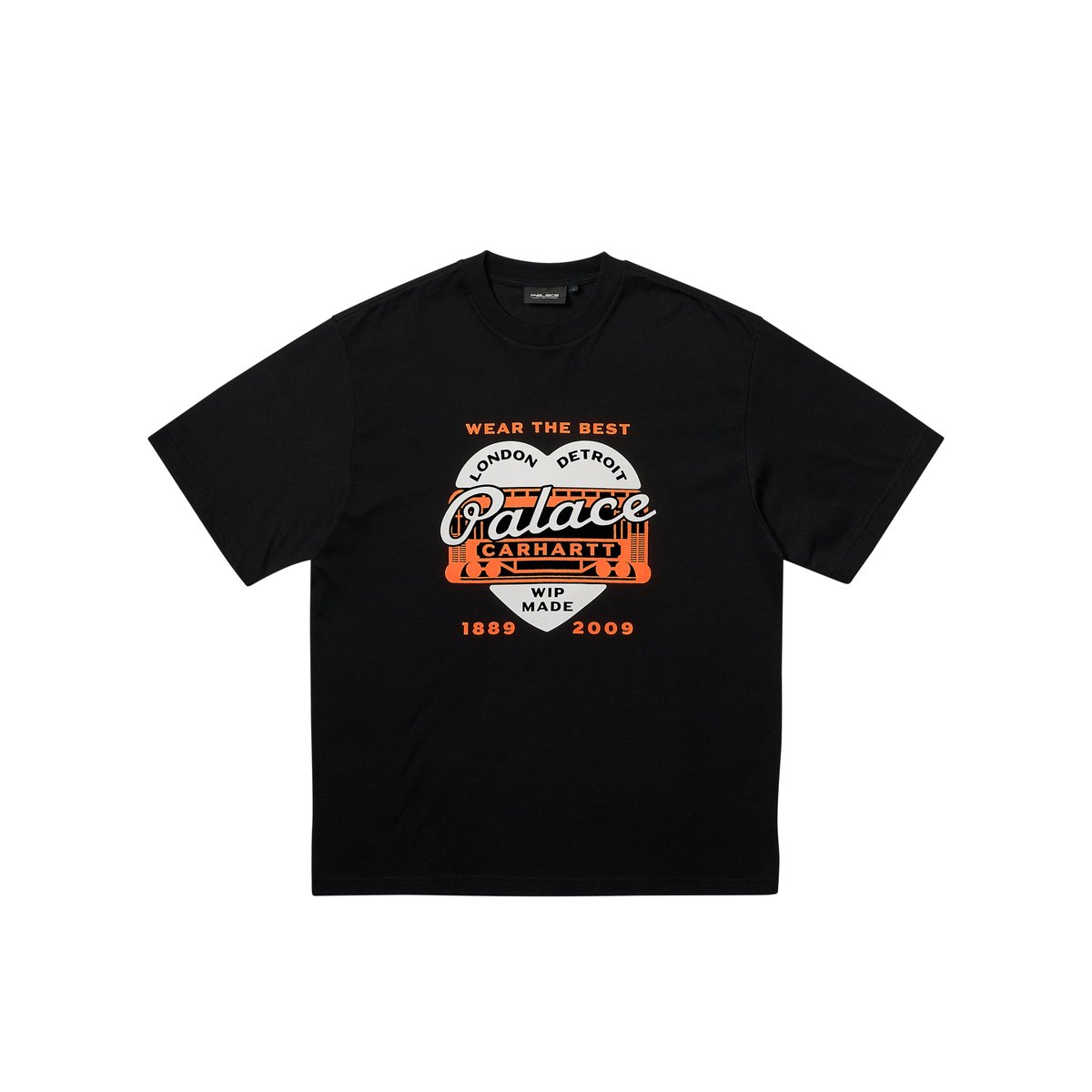 PALACE CARHARTT WIP HEART T-SHIRT BLACK - Palace