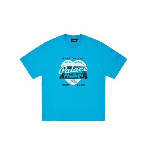 PALACE CARHARTT WIP HEART T-SHIRT SAFETY BLUE
