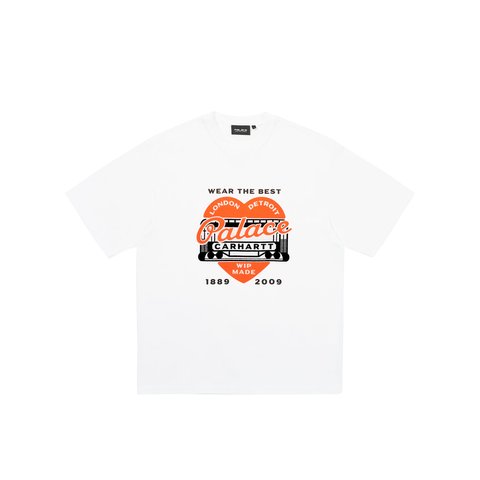 PALACE CARHARTT WIP HEART T-SHIRT WHITE