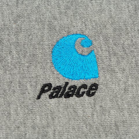 PALACE CARHARTT WIP HOOD HEATHER GREY