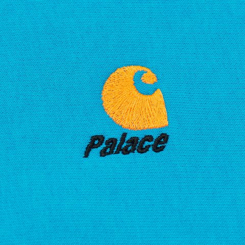 PALACE CARHARTT WIP HOOD SAFETY BLUE