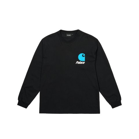 PALACE CARHARTT WIP LOGO LONGSLEEVE BLACK