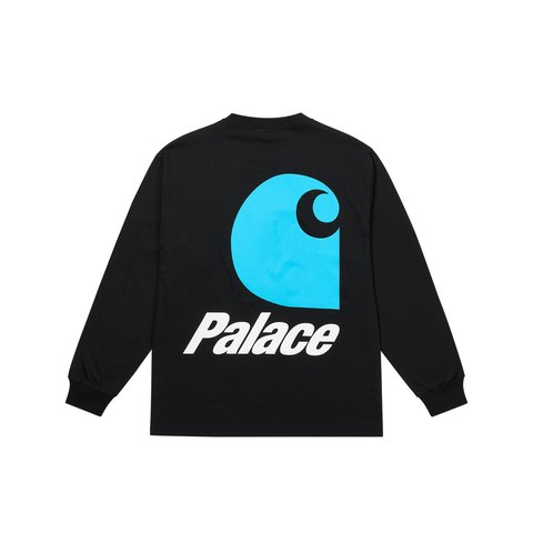 PALACE CARHARTT WIP LOGO LONGSLEEVE BLACK