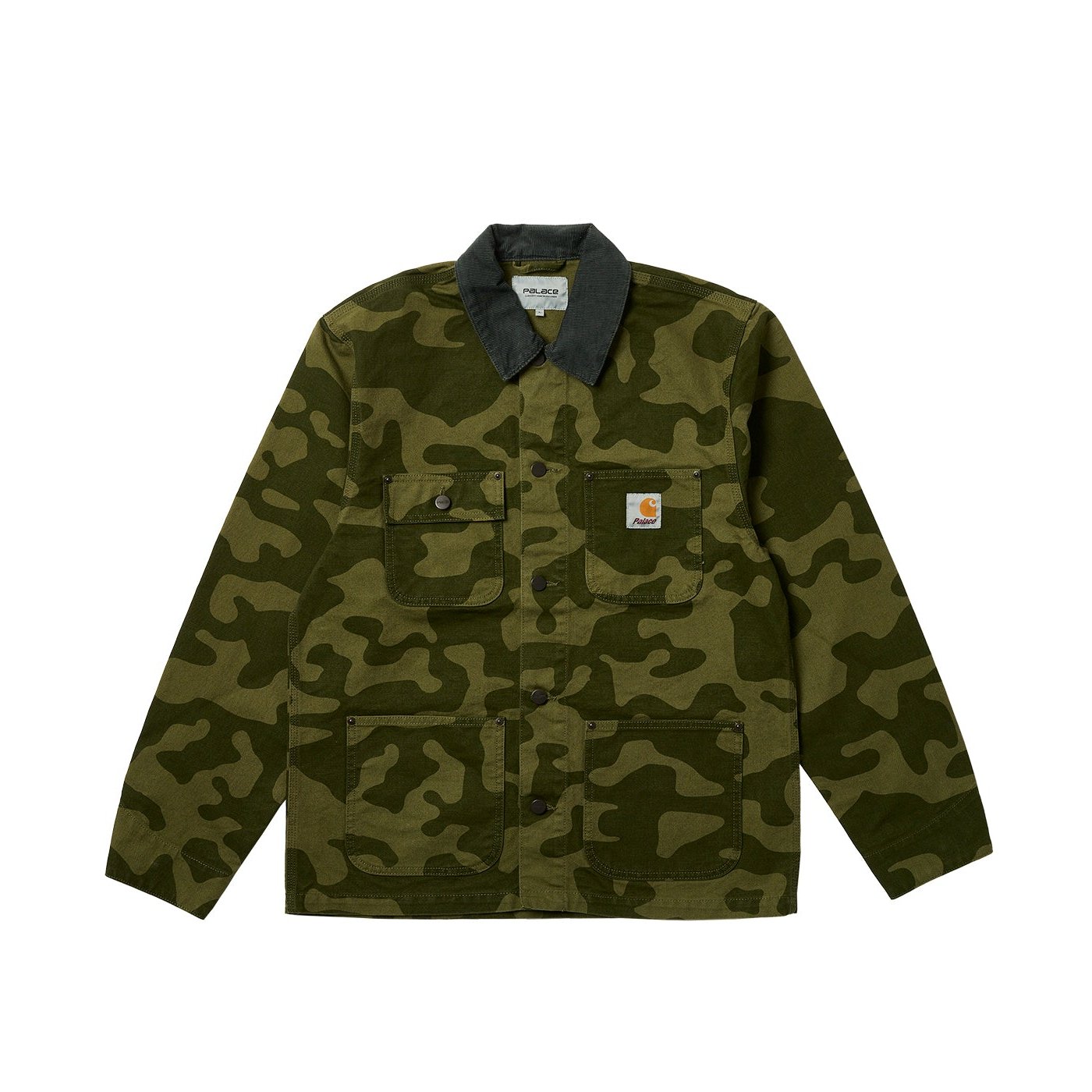 PALACE CARHARTT WIP MICHIGAN COAT DOLLAR GREEN CAMO
