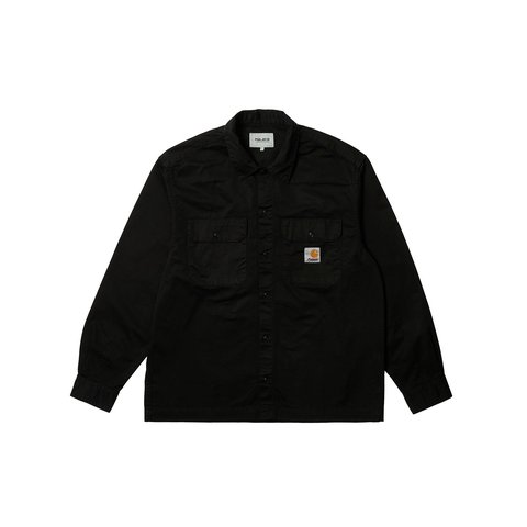 Palace PALACE CARHARTT WIP LONGSLEEVE MASTER SHIRT WASHED BLACK - €160.00
