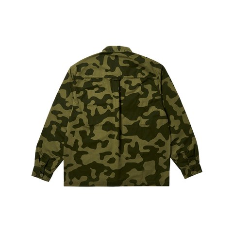 Palace PALACE CARHARTT WIP LONGSLEEVE MASTER SHIRT DOLLAR GREEN CAMO - Colorway