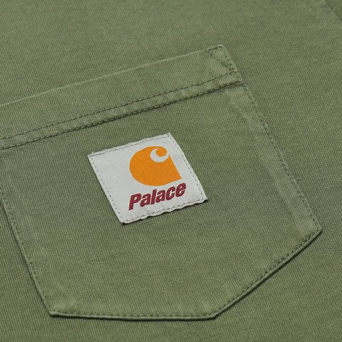 Palace PALACE CARHARTT WIP S/S POCKET T-SHIRT DOLLAR GREEN - Colorway