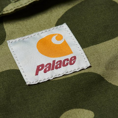 Palace PALACE CARHARTT WIP LONGSLEEVE MASTER SHIRT DOLLAR GREEN CAMO - Colorway