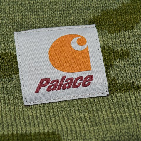 Palace PALACE CARHARTT WIP WATCH HAT DOLLAR GREEN CAMO - Colorway
