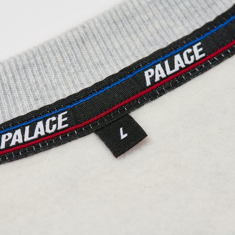 Palace BASICALLY A CREW GREY MARL - Colorway