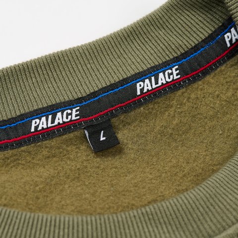 Palace BASICALLY A CREW THE DEEP GREEN - Colorway