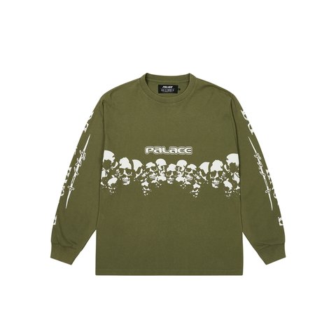 Palace DEATH NOTE LONGSLEEVE THE DEEP GREEN - Colorway