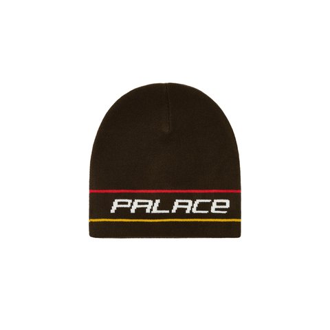 Palace STRIPE NEIN CUFF BEANIE BROWN - Colorway