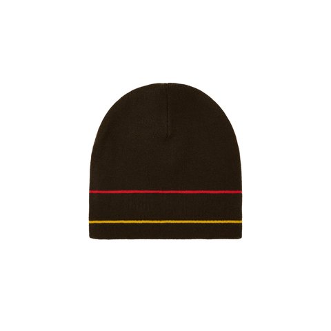 Palace STRIPE NEIN CUFF BEANIE BROWN - Colorway