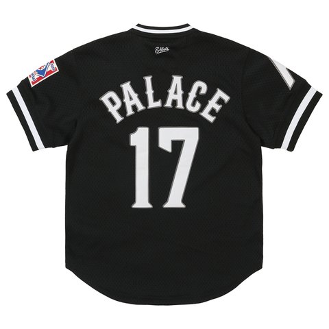 Palace PALACE NEW YORK CUBANS MESH V NECK JERSEY BLACK - Colorway