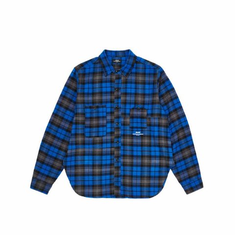 Palace PALACE ENIGNEERED GARMENTS PANEL CHECK WORK SHIRT BLUE