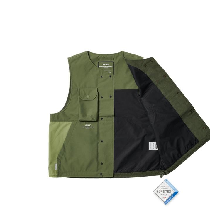 PALACE ENIGNEERED GARMENTS GORE-TEX INFINIUM COVER VEST OLIVE