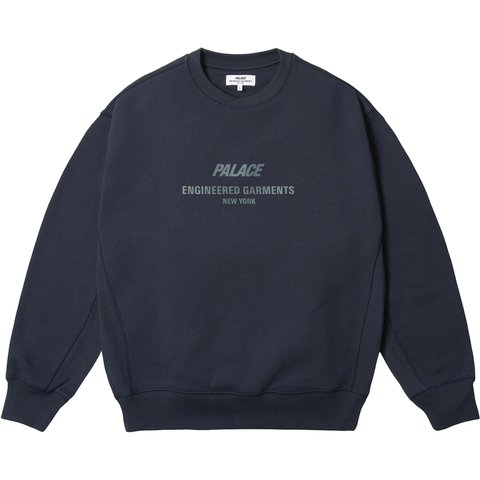 PALACE ENGINEERED GARMENTS CREW NAVY