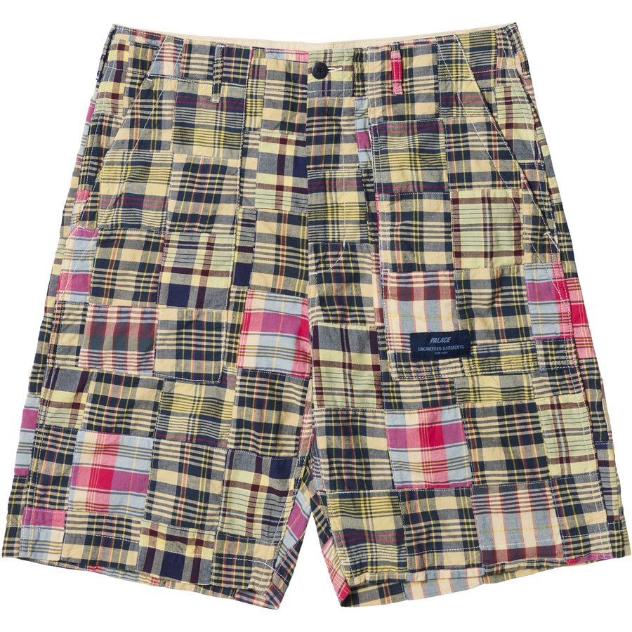 PALACE ENGINEERED GARMENTS PATCH WORK MADRAS SHORT MULTI