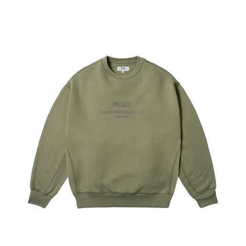 Palace PALACE ENGINEERED GARMENTS CREW OLIVE - Colorway
