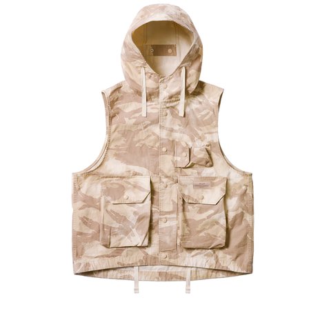 PALACE ENGINEERED GARMENTS HOODED VEST RIPSTOP PRINTED