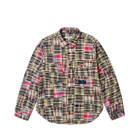 PALACE ENGINEERED GARMENTS PATCH WORK MADRAS SHIRT MULTI