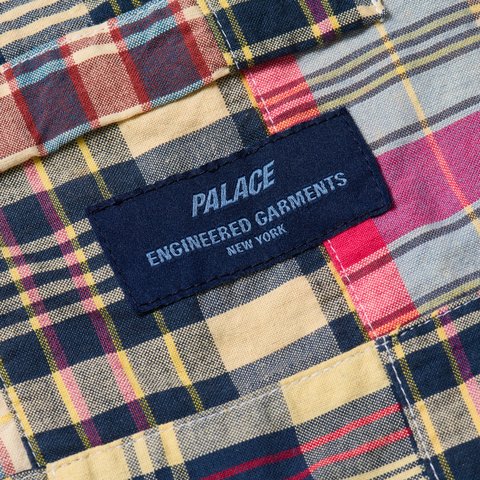 PALACE ENGINEERED GARMENTS PATCH WORK MADRAS SHIRT MULTI