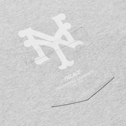 PALACE ENGINEERED GARMENTS T-SHIRT GREY MARL