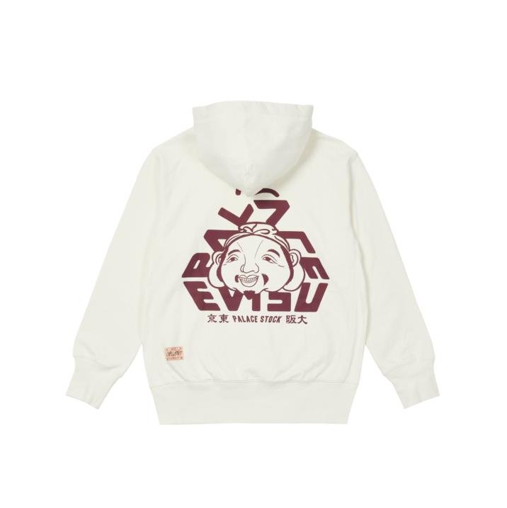 PALACE EVISU HOODIE WHITE